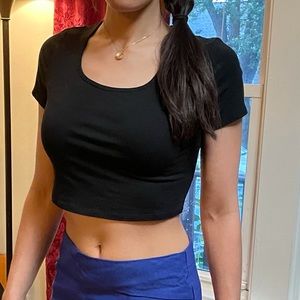EXPRESS black crop top